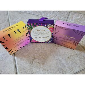 SET OF 3!! Love & notes By spongelle, Tropic.